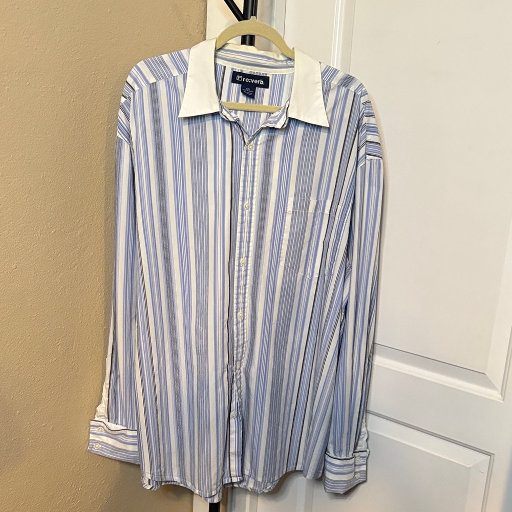 Men's Blue Striped Shirt